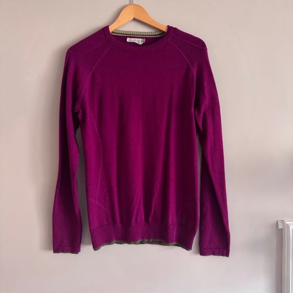 Smartwool Women's Purple Crewneck Baselayer Sweater Merino Wool Size XL - Picture 1 of 5